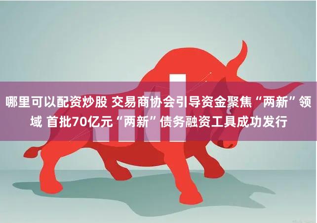 哪里可以配资炒股 交易商协会引导资金聚焦“两新”领域 首批70亿元“两新”债务融资工具成功发行