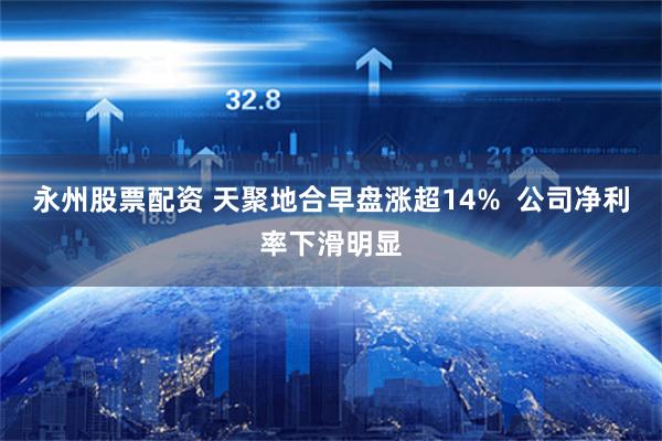 永州股票配资 天聚地合早盘涨超14%  公司净利率下滑明显